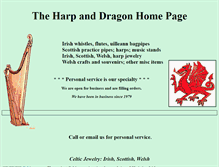 Tablet Screenshot of harpanddragon.com